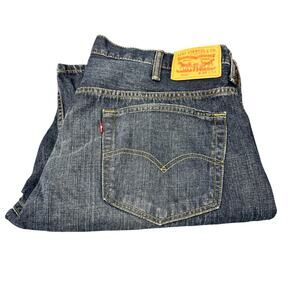 Levi's 569 Jeans Mens 38x34 (39x33 ACTUAL) Loose Straight Blue Denim Faded Wash